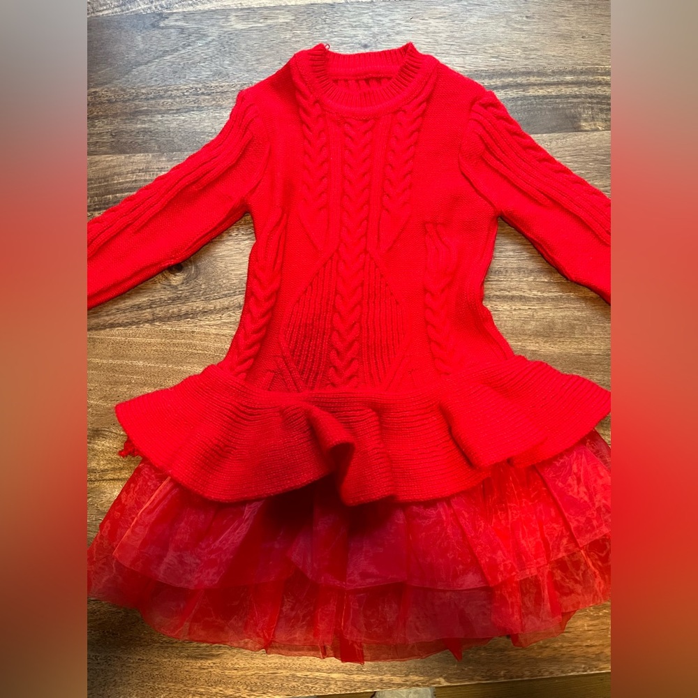 Girls Red Dress